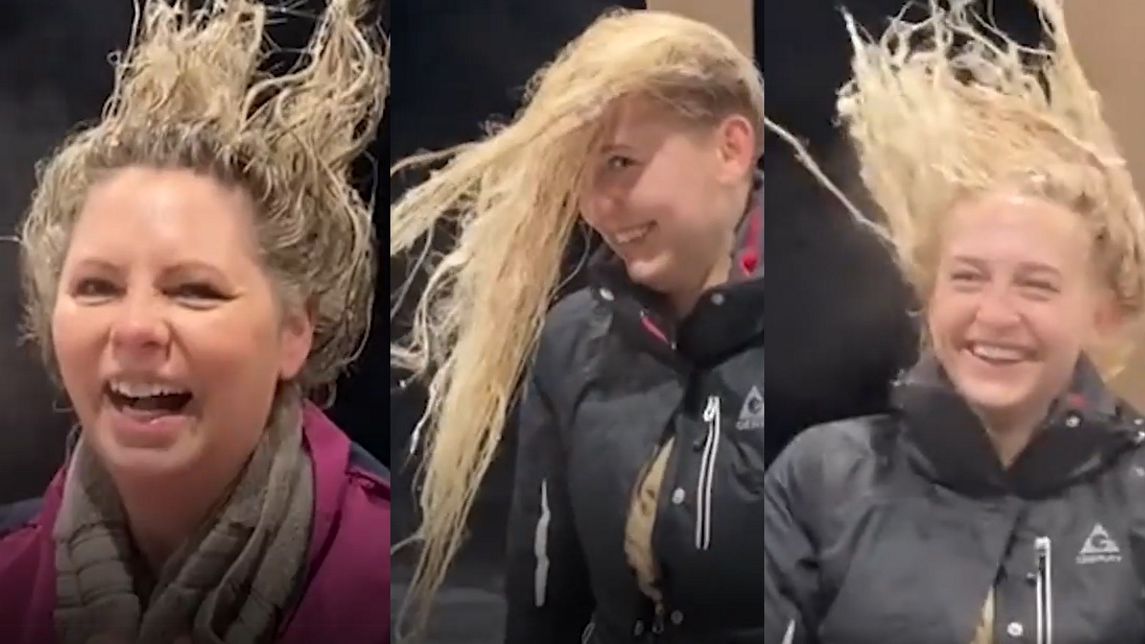 Pokazały, co dzieje się z mokrymi włosami przy minusowej temperaturze