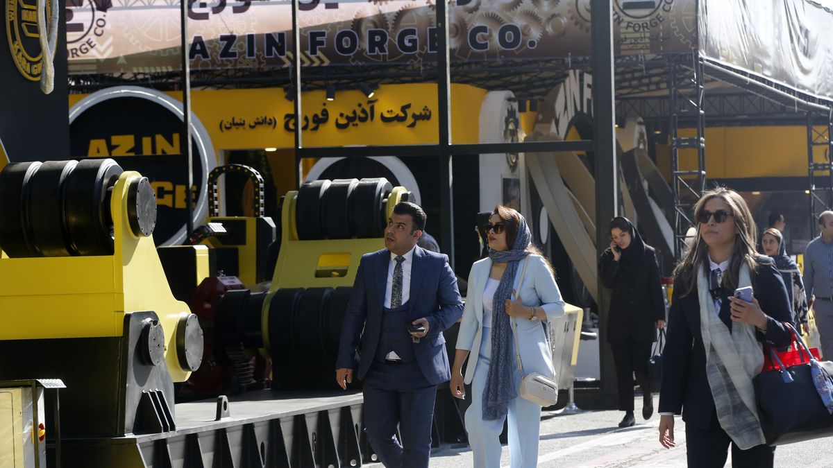 TEHRAN, IRAN - MAY 08: The 29th International Oil, Natural Gas, Refinery and Petrochemical Exhibition held within Iran Oil Show 2025 with the participation of more than 2 thousand local and foreign companies in Tehran, Iran on May 08, 2025. (Photo by Fatemeh Bahrami/Anadolu via Getty Images)