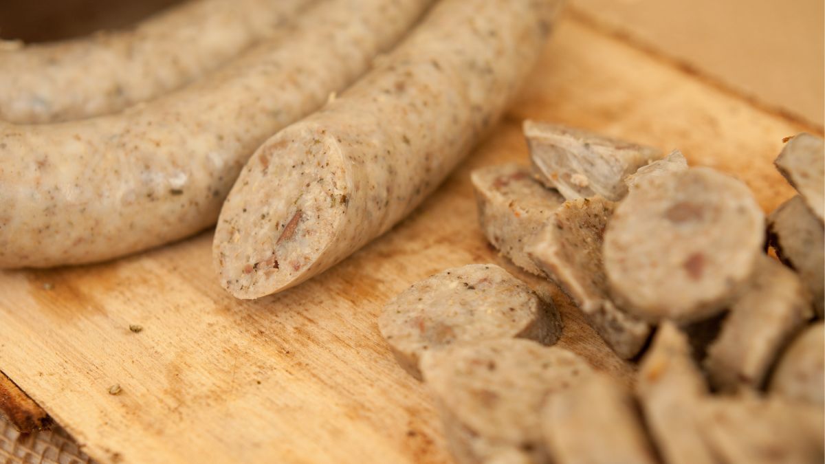 Domowa biała kiełbasa