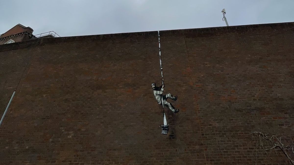 Najnowszy mural artysty Banksy