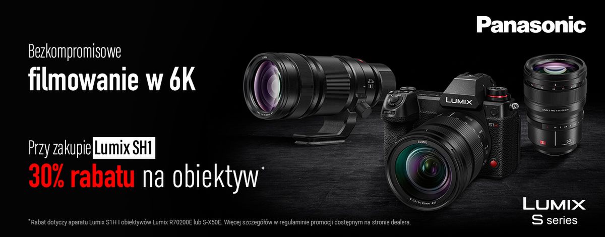 Panasonic Lumix S1H – kup go teraz, a dostaniesz rabat na obiektyw 2
