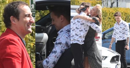 Misiek Koterski i Kasia Wołejnio rozpływają się nad Mustangiem Rafała Jonkisza (ZDJĘCIA)