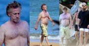 60-letni Sean Penn i jego nagi tors spacerują po hawajskiej plaży w towarzystwie szefa Twittera (ZDJĘCIA)
