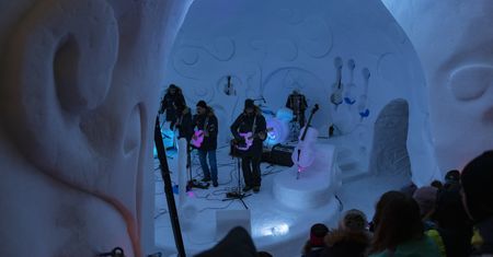 Lodowe koncerty wewnątrz wielkiego igloo. Doznania absolutnie wyjątkowe