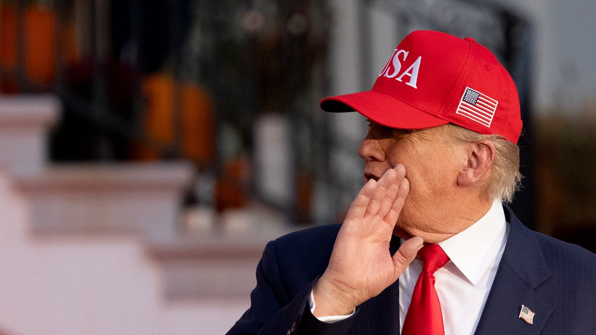 US President Donald Trump during a Halloween event on the South Lawn of the White House in Washington, DC, US, on Thursday, Oct. 30, 2025. The US will proceed with an investigation that opens the door to new tariffs on goods from China, despite the two nations' fresh truce, President Donald Trump's top trade negotiator said. Photographer: Aaron Schwartz/CNP/Bloomberg via Getty Images