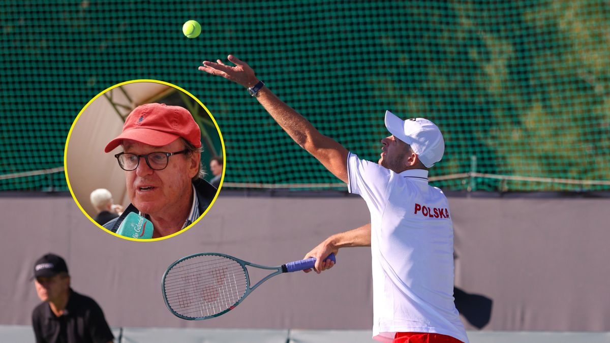 WP SportoweFakty / Na dużym zdjęciu: Hubert Hurkacz (WP SportoweFakty), w kołku: Wojciech Fibak (Materiały prasowe)