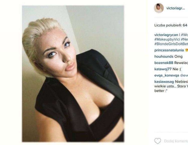 Wiktoria Grycan w blond włosach i niebieskich oczach