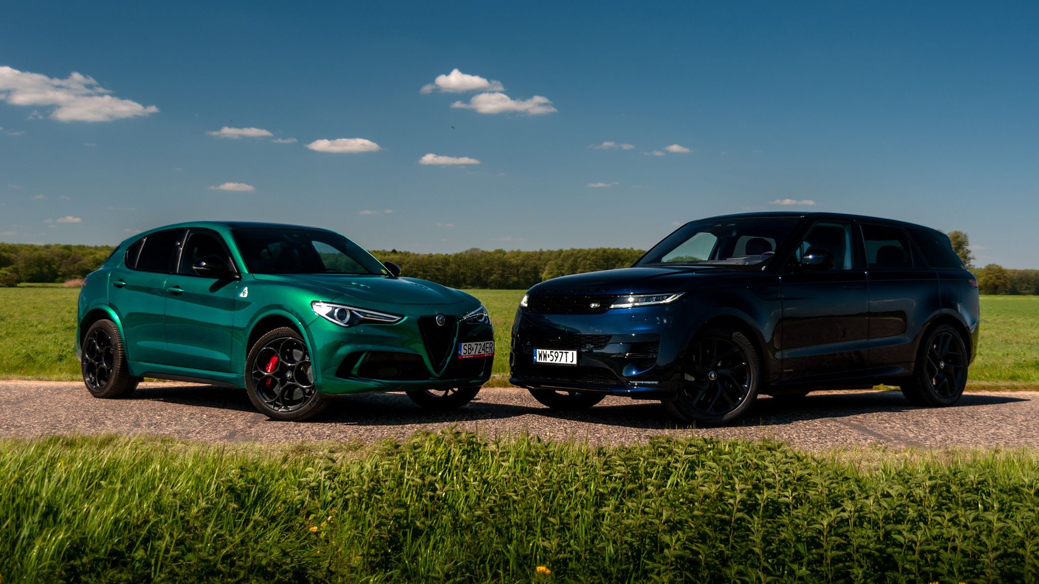 Alfa Romeo Stelvio Quadrifoglio i Range Rover Sport P510