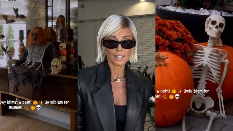 Małgorzata Rozenek udekorowała nową willę na Halloween