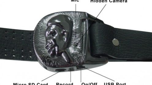 Szpiegowski aparat w pasku do spodni 1