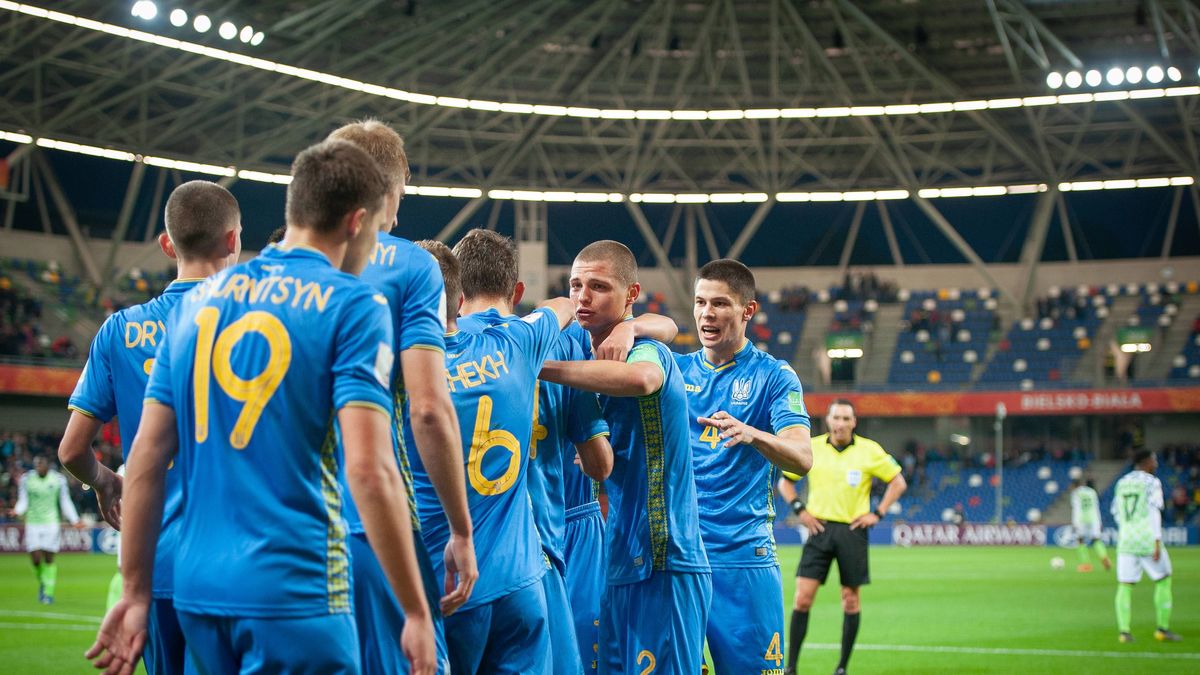 piłkarze reprezentacji Ukrainy U-20
