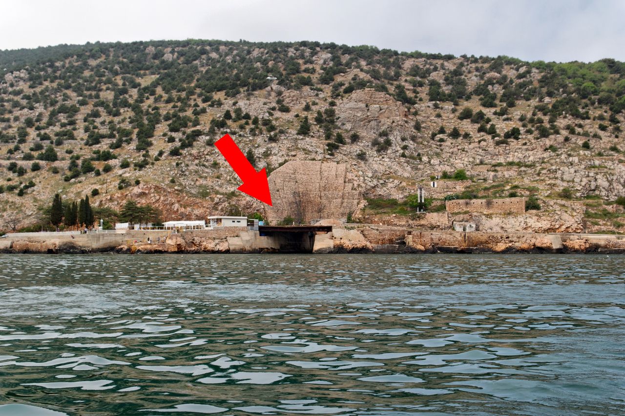 Submarine base in Balaklava