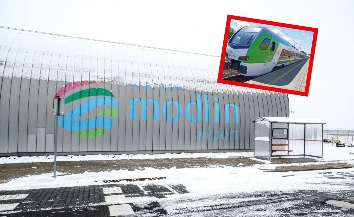 Puste lotnisko odżyje? Będzie pociąg do Modlina