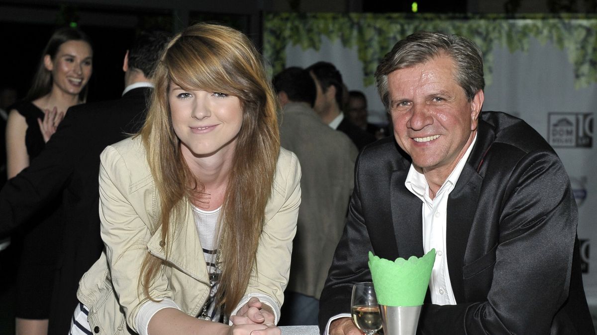 Zygmunt Chajzer z córką Weroniką w 2011 roku