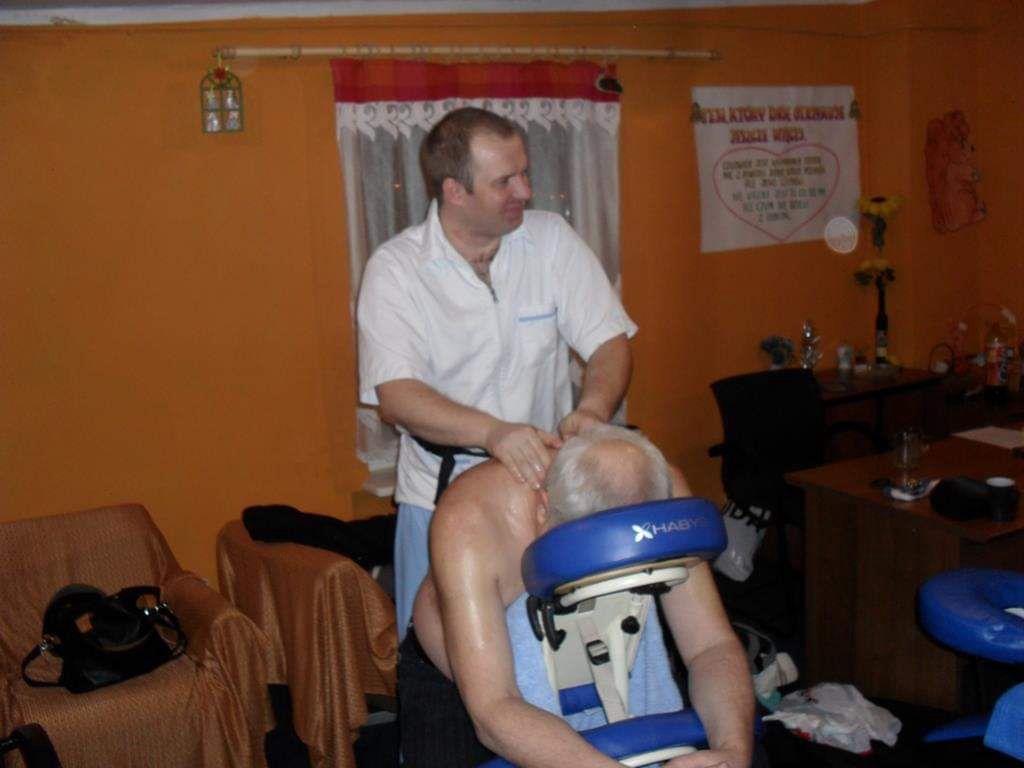Marcin Mrozowski podczas pracy