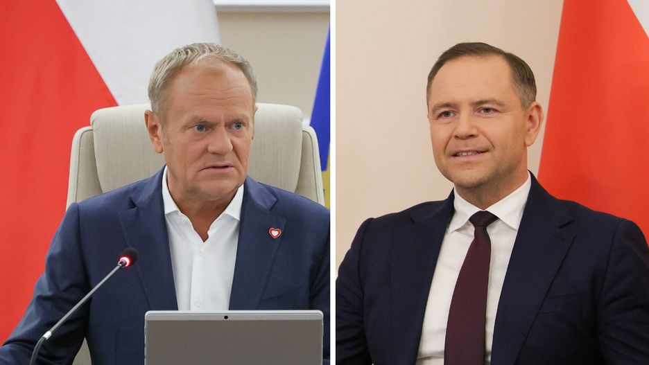 Donald Tusk i Karol Nawrocki
