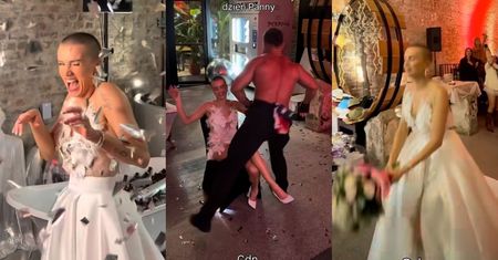 Maffashion uczciła 39. urodziny huczną imprezą! Była suknia ślubna, rzucanie bukietem i MĘSKI STRIPTIZ. Kreatywnie? (ZDJĘCIA)
