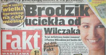 "Fakt": Joanna Brodzik i Paweł Wilczak rozstali się