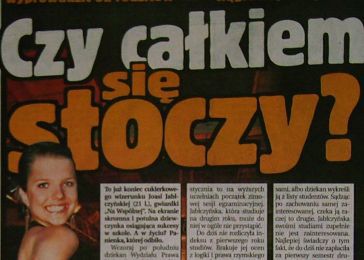 „Fakt”: Joasia Jabłczyńska się stacza