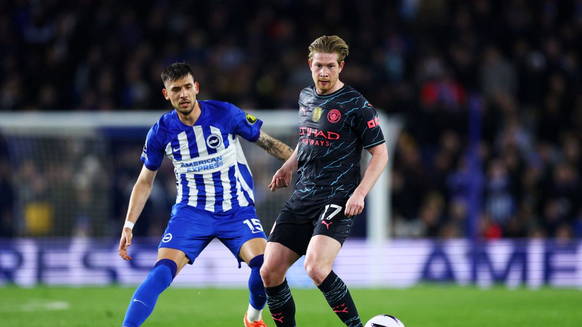 Getty Images / Clive Rose/Getty Images / Na zdjęciu: Jakub Moder i Kevin de Bruyne