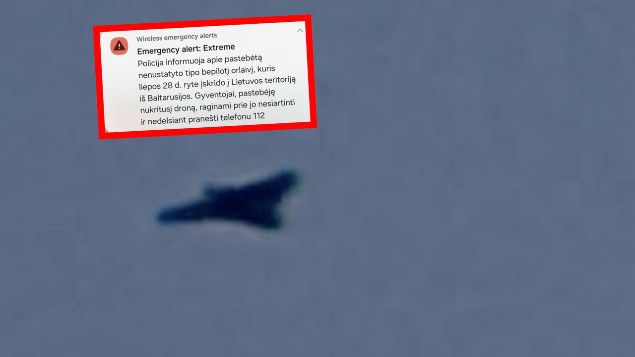 Dron nad Wilnem. Służby wszczęły alarm. "Ekstremalne zagrożenie"