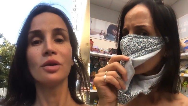 Viola Kołakowska paradowała po drogerii z majtkami na twarzy