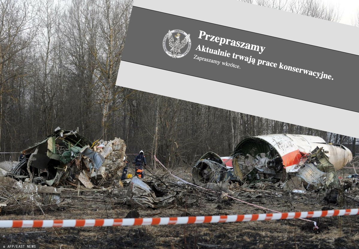 Katastrofa w Smoleńsku. Zdjęcie dzień po tragedii, 11 kwietnia 2010 r. 
