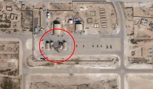 Satelitarne zdjęcia obrazujące skutki ataków rakietowych na amerykańskie bazy w Iraku