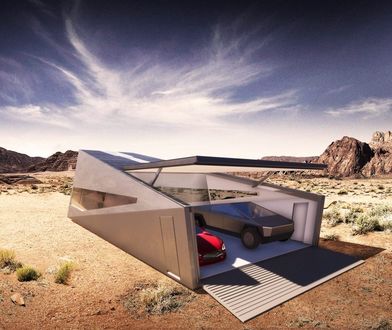 Tak ma wyglądać garaż zaprojektowany dla Cybertrucka Tesli