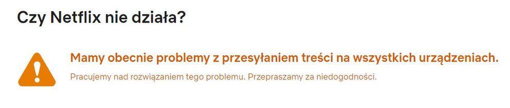 Netflix awaria