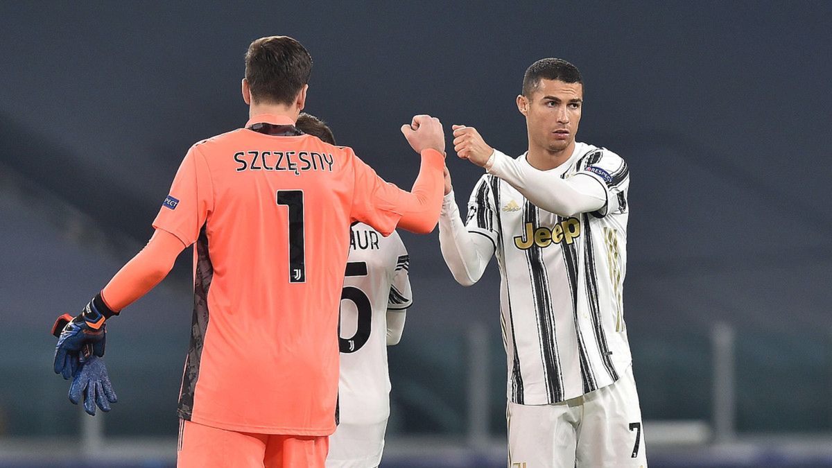 Wojciech Szczęsny i Cristiano Ronaldo