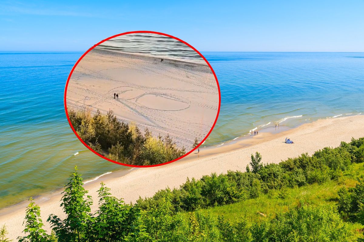 Nagrał parę na plaży w Jastrzębiej Górze. Internauci zgodni