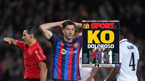 Lewandowski i "Bolesne KO". Wymowna okładka po klęsce Barcelony