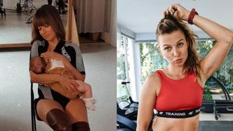 Zapracowana mama Anna Lewandowska KARMI PIERSIĄ za kulisami sesji zdjęciowej (FOTO)