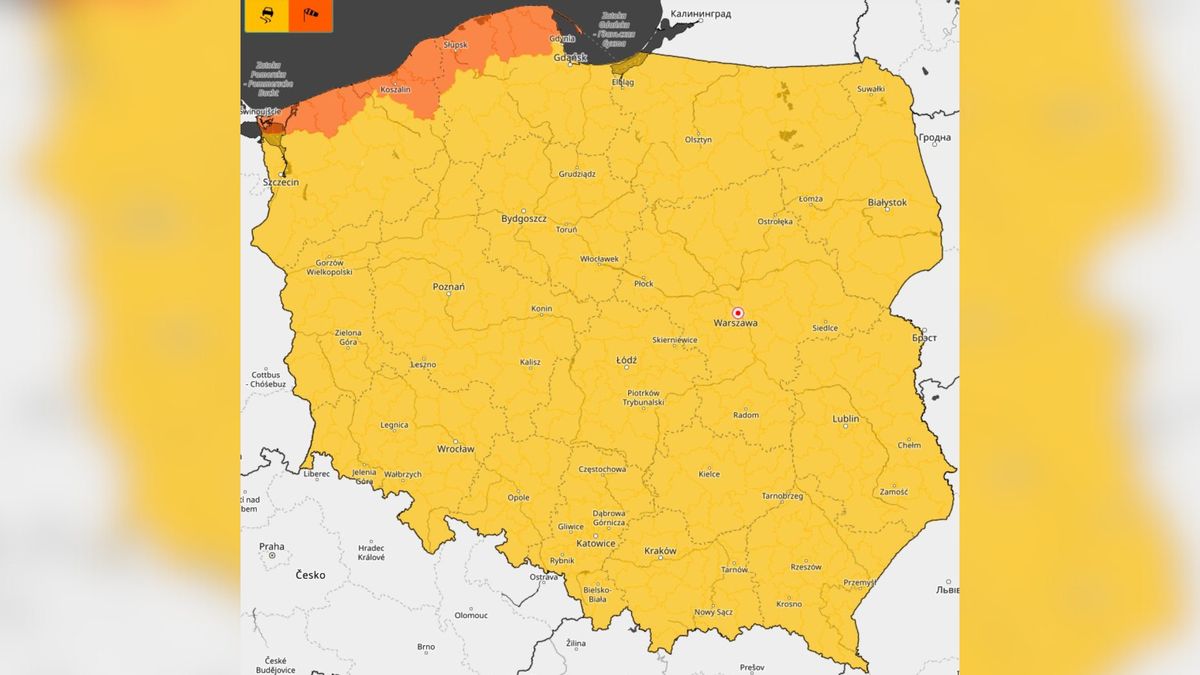 Ostrzeżenia przed silnym wiatrem dla całej Polski