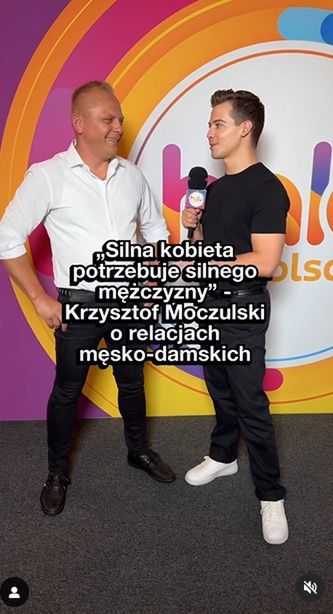 Krzysztof z "Moja mama i twój tata" w "halo tu polsat"