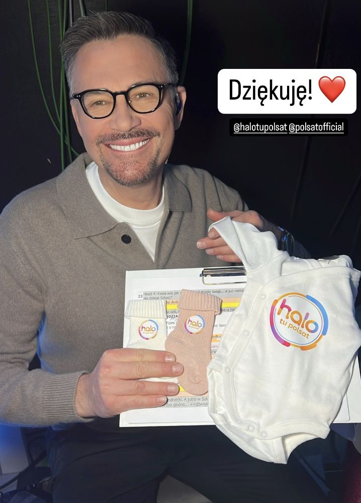 Krzysztof Ibisz otrzymał prezent w "halo tu polsat" 
