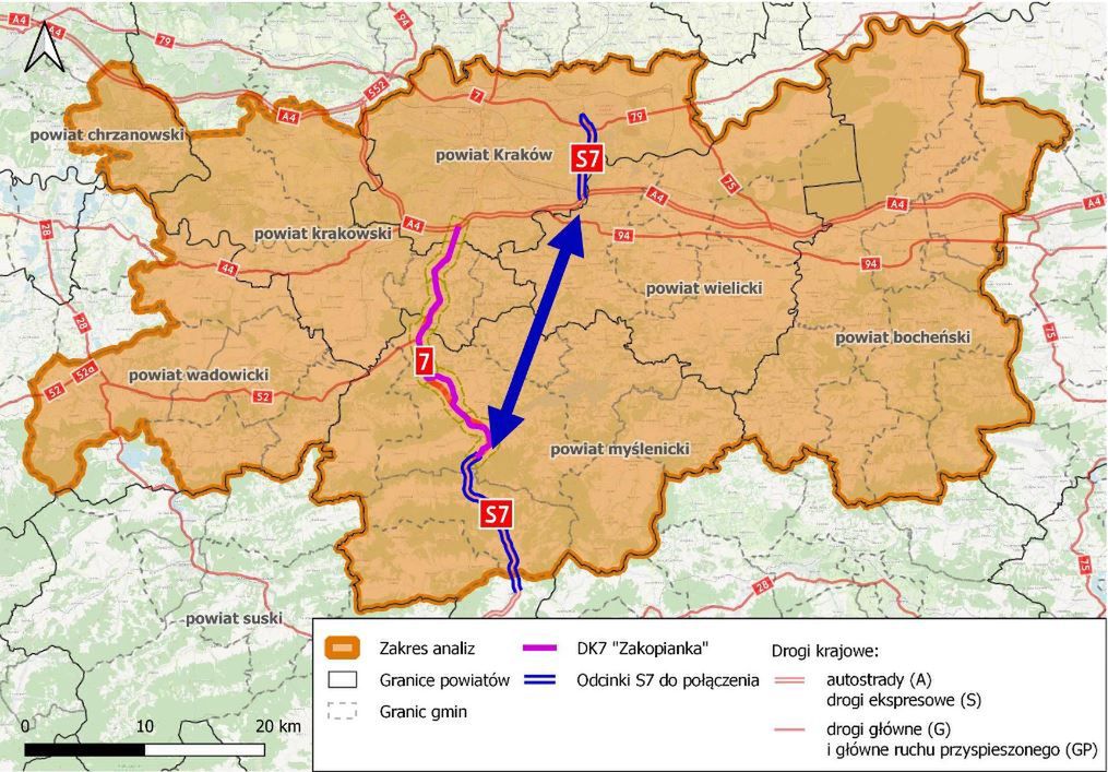 Brakujący odcinek drogi ekspresowej S7, czyli nowej zakopianki