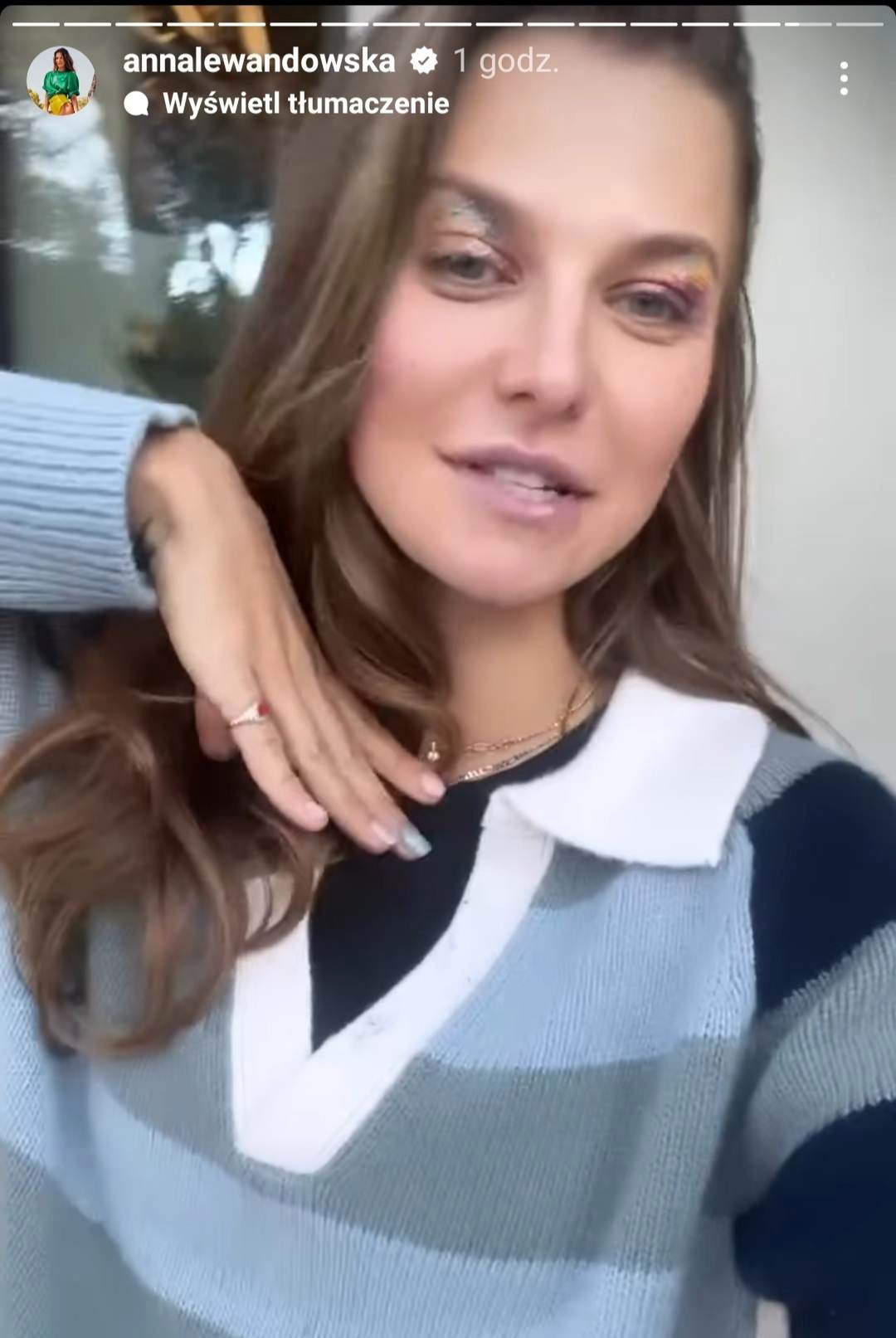 Ania Lewandowska w makijażu wykonanym przez Klarę i Laurę