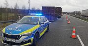 Utrudnienia na drodze S8. Kontener spadł z ciężarówki między Lucynowem a Wyszkowem Południe