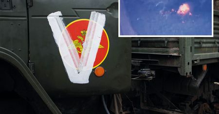 Konwój Rosji rozbity. Atak widać na nagraniu