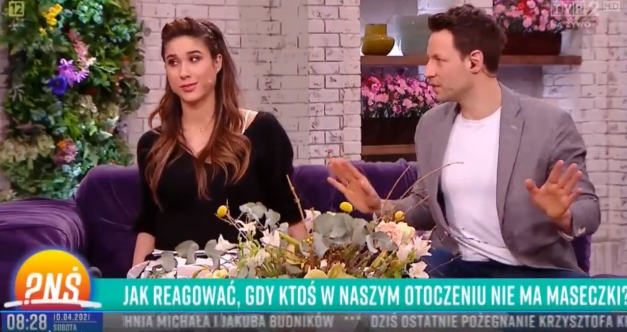W "Pytaniu na śniadanie" rozmawiano bez maseczek o konieczności noszenia maseczek