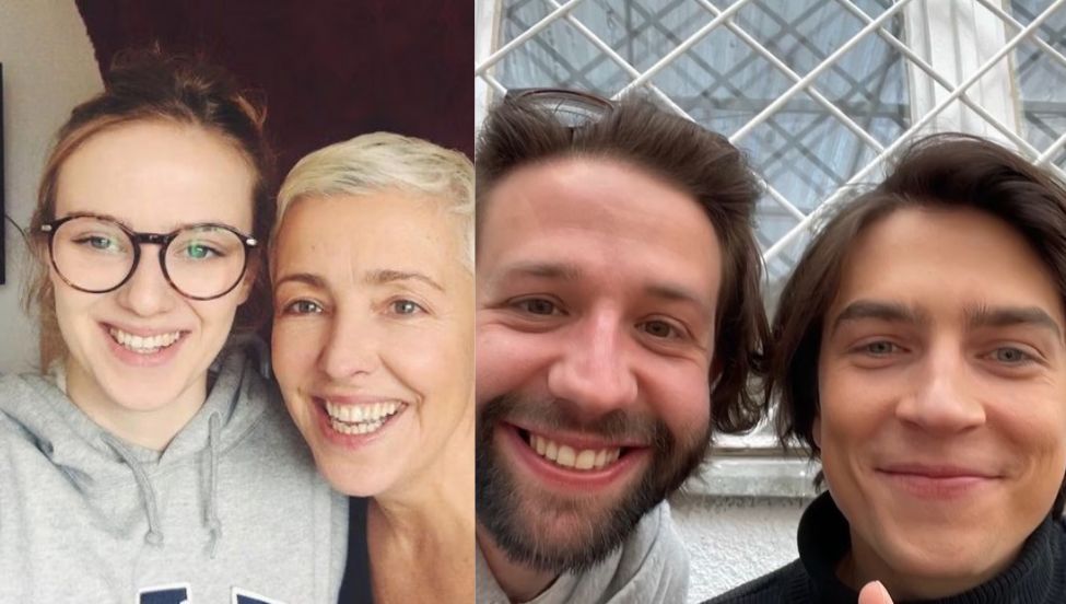 Zofia Domalik i Ewa Telega. Piotr Kurkowski i Nikodem Rozbicki