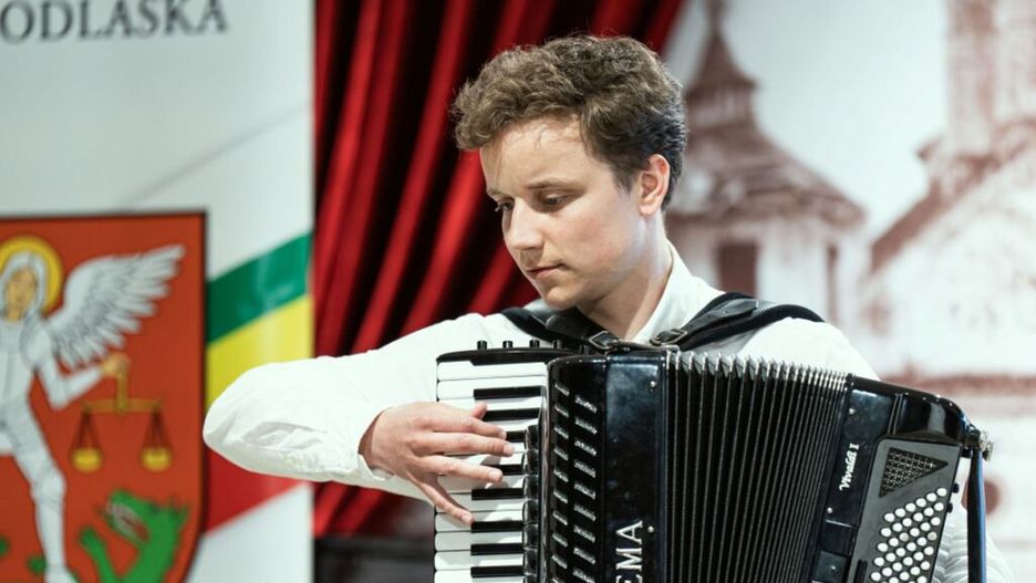 Oleksandr Balan, laureat Grand Prix II Międzynarodowego Konkursu Akordeonowego im. Bogusława Kaczyńskiego w Białej Podlaskiej © Marek Maliszewski