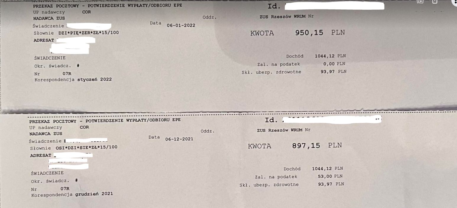 Zdjęcia dokumentów przysłane nam przez czytelnika