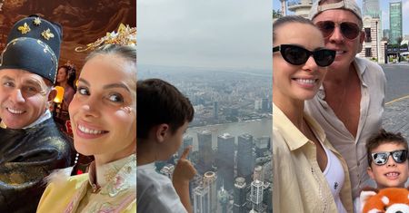 Ciężarna Izabela Janachowska eksploruje Chiny z rodziną: tradycyjne stroje, spotkanie z czerwoną pandą i wystawa Louis Vuitton (ZDJĘCIA)