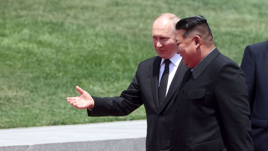 Władimir Putin i Kim Dzong Un