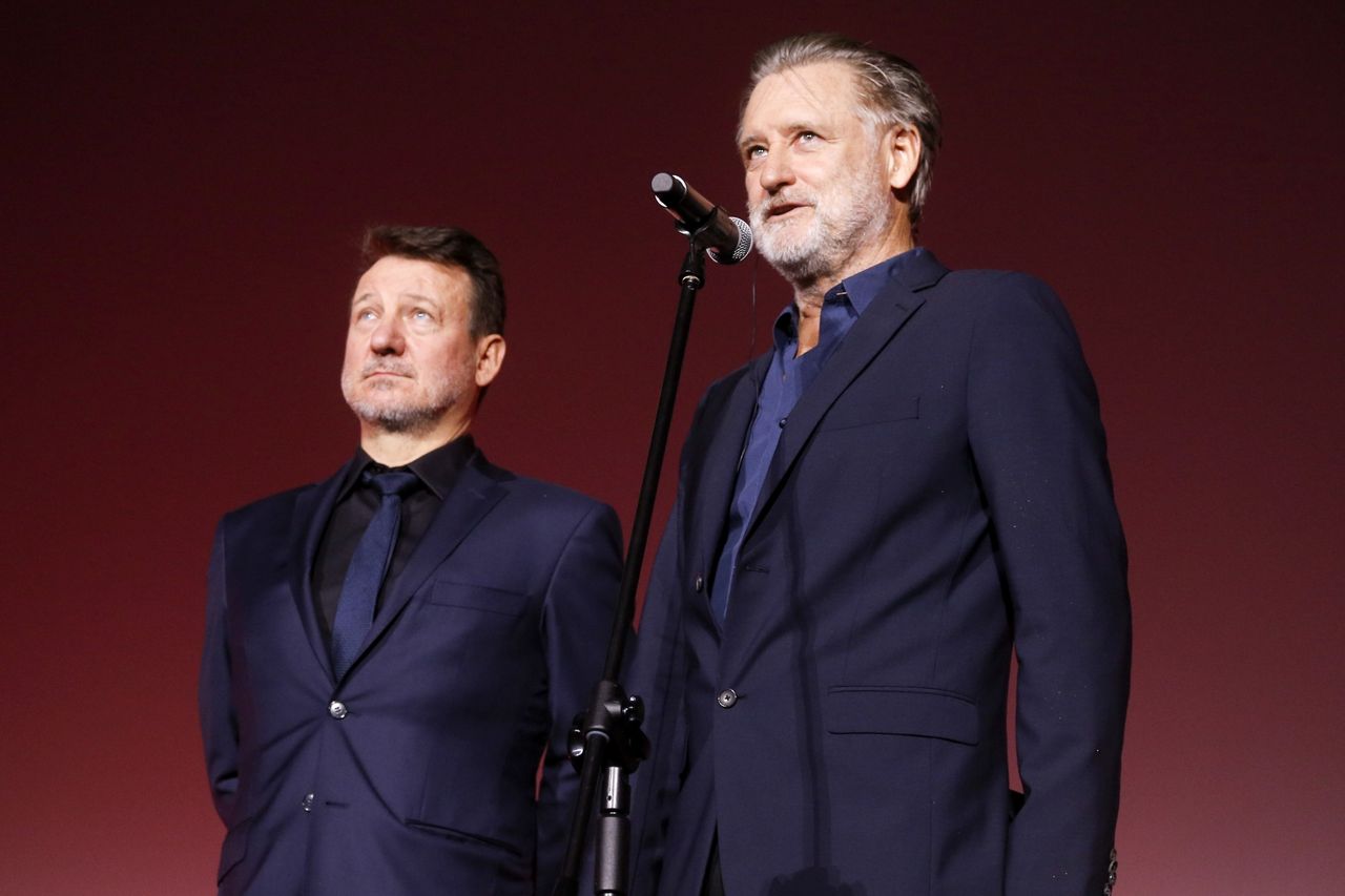 Bill Pullman i Robert Więckiewicz na premierze "Ukrytej gry"