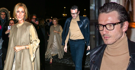 Zmarnowana Celine Dion zmierza na paryski pokaz Valentino w towarzystwie "przyjaciela" (FOTO)