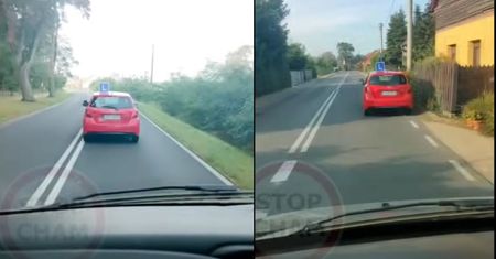 "L-ka" jedzie od lewej do prawej. Wideo wzbudziło wiele emocji w sieci